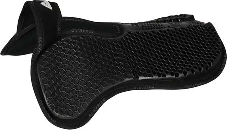 Acavallo Stollengurt aus Kalbsleder mit Gel in Schwarz 145 cm – Bild 1 von 3