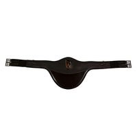 Produktbild von Acavallo Stollengurt aus Kalbsleder mit Gel Schwarz 140 cm