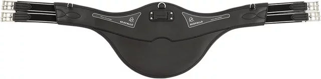 Acavallo Stollenschutzgurt Anatomic Gel und PVC Schwarz 120cm – Bild 1 von 6