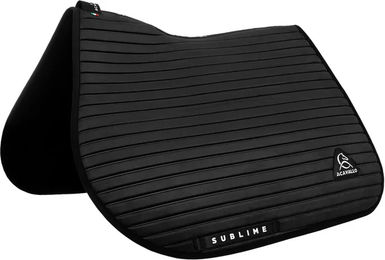 Produktbild von Acavallo Sublime CSO-Satteldecke mit Bambus Schwarz Gestreift
