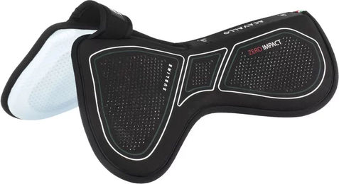 Produktbild von Acavallo Sublime Zero Impact MF WFS Sattelpad mit Front Riser aus Memory Foam in Schwarz