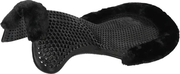 Acavallo Therapeutic Gel Pad Front Riser Cut Out Eco-Wool Gelenkschutz für Pferde in Schwarz – Bild 1 von 2