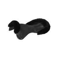 Produktbild von Acavallo Therapeutic Gel Pad mit Lammfell Schwarz/Grau Größe M