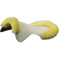 Produktbild von Acavallo Therapeutisches Gel Pad Cut Out Lammfell Natur/Schwarz Größe M