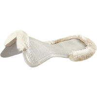 Produktbild von Acavallo Therapeutisches Gelpad Dri-Lex mit Lammfellrand in Transparent/Weiß Größe M