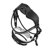Produktbild von Acavallo Transe AC 9500 Halfter und Stricke für Warmblut in Schwarz Weiß Größe WB Full