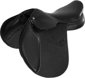 Produktbild von Acavallo Veneziano Wollsattel für Dressurreiten aus Leder Schwarz 17,5 Zoll