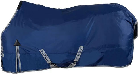 Acavallo Wasserdichte Paddock-Decke für Pferde 400g Blau 160 cm – Bild 1 von 5