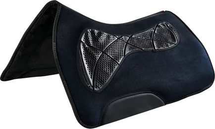 Produktbild von Acavallo Western Anatomic X-Grip Pferdepolster mit synthetischer Wollfütterung in Schwarz