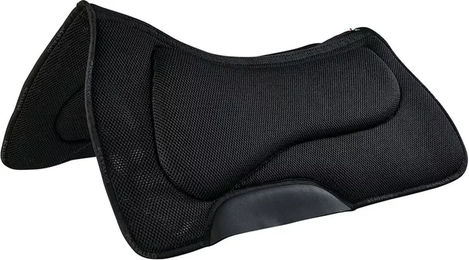 Acavallo Western Sattelpad mit 3D Spacer und Memory Foam in Schwarz – Bild 1 von 2