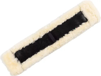 Acavallo Western Wide Riemenschutz aus Schaffell in Beige und Weiß Größe M – Bild 1 von 2
