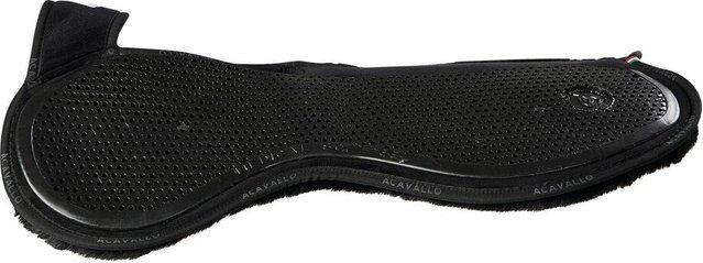Acavallo Western Widerristfreies Gelpad mit Synthetik-Wollfutter Schwarz One Size – Bild 1 von 2