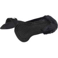 Produktbild von Acavallo Widerristfrei Hexa Soft Micro Gel Pad mit Lammfell in Schwarz