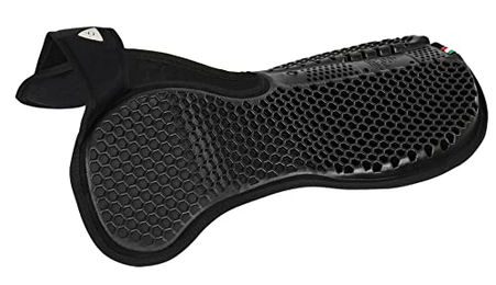 Acavallo Widerristfreies Hexa Gel Half Pad mit Micropile in Schwarz – Bild 1 von 3