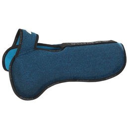 Acavallo Widerristfreies Konfigurations-Taschenpad doppelseitig aus Filz hinten erhöht Navy/Petrol – Bild 1 von 2