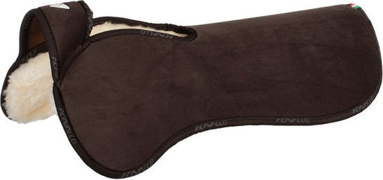 Acavallo Withers Free Pad MF-S Sattelunterlage mit Memory Foam und Schafsfell in Blau/Schwarz oder Braun – Bild 1 von 2