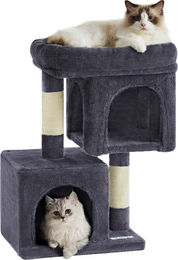 ACAZA Katzenkratzbaum für Kitten in Grau 65 cm hoch – Bild 1 von 1