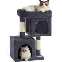 Produktbild von ACAZA Katzenkratzbaum für Kitten in Grau 65 cm hoch