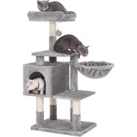 Produktbild von ACAZA Kratzbaum für Großkatzen mehrstufig grau 110 cm hoch