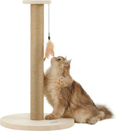 ACAZA Kratzbaum für Katzen in Beige mit Jute, 64 cm Höhe – Bild 1 von 1