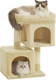 ACAZA Kratzbaum für Katzen und Kitten Beige 65 cm hoch – Bild 1 von 1