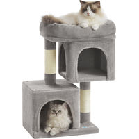 Produktbild von ACAZA Kratzbaum für Katzen und Kitten in Grau 65 cm hoch
