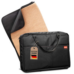 achilles Reisedecke für Hunde mit Lammfell-Imitat, faltbare Hundematte mit Tasche, Schwarz, 100x70cm - 100 cm – Bild 1 von 13