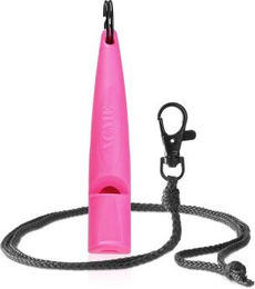 ACME ALPHA Hundepfeife No. 210.5 aus Kunststoff mit Pfeifenband in Rosa – Bild 1 von 2