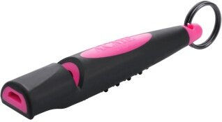 ACME ALPHA Hundepfeife No. 211.5 aus Kunststoff und Gummi schwarz/rosa – Bild 1 von 2