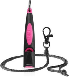 ACME ALPHA Hundepfeife No. 211.5 mit Pfeifenband in Schwarz und Rosa – Bild 1 von 5
