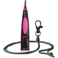 Produktbild von ACME ALPHA Hundepfeife No. 211.5 mit Pfeifenband in Schwarz und Rosa