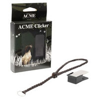 Produktbild von ACME Clicker No. 470 Hundetraining Metall Schwarz mit Lederband