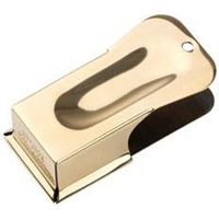 Produktbild von ACME Clicker Nr. 470 Hundepfeife aus Metall mit Lederband für das Hundetraining in Gold oder Braun