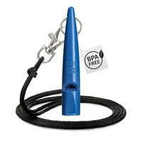 Produktbild von ACME Hundepfeife Doppelpack No. 211,5 mit Pfeifenband in Schwarz und Blau