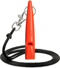 ACME Hundepfeife No. 210.5 mit Pfeifenband in Neon Orange aus BPA-freiem Kunststoff 14 mm – Bild 1 von 3