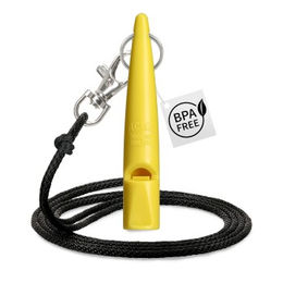 ACME Hundepfeife No. 211,5 Doppelpack mit Pfeifenband in Gelb und Schwarz aus Kunststoff – Bild 1 von 7