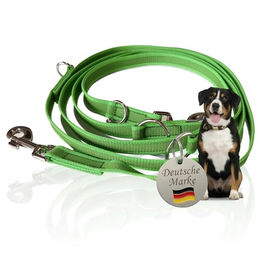 Activity4Dogs Anti-Slip Hundeleine Grün 2,80m Gummierte rutschfeste Führleine aus Nylon wasserabweisend - 2,8 m – Bild 1 von 7