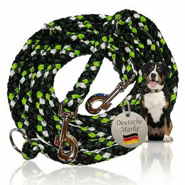 Activity4Dogs Geflochtene Hundeleine für große Hunde, 2,80 m lang, wasserabweisend, mehrfarbig - 2,8 m – Bild 1 von 6