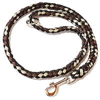Produktbild von Activity4Dogs Geflochtene Hundeleine für mittelgroße und große Hunde, wasserabweisend, Polyester, mehrfarbig Braun Schwarz Weiß, 1,2 m lang