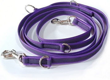 Activity4Dogs Hundeleine für große Hunde aus Nylon in Lila, 4-fach verstellbar und wasserabweisend – Bild 1 von 5
