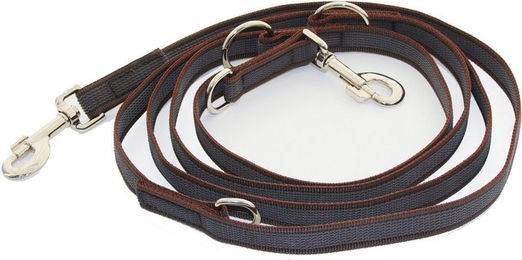 Activity4Dogs Hundeleine für große Hunde Braun aus Nylon wasserabweisend und rutschfest - 2,8 m – Bild 1 von 12
