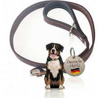 Produktbild von Activity4Dogs Kurzführer für große Hunde aus Leder wasserabweisend - 1 m