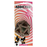 Produktbild von Addicted! Katzenspielzeug Atom mit Ball aus Filz und Madnip in Braun - 1 Stk.