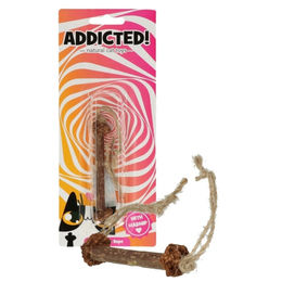 Addicted! Katzenspielzeug Stick mit Seil aus Madnip in Braun – Bild 1 von 2