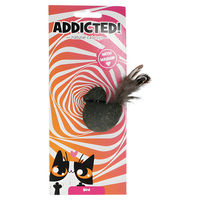 Produktbild von Addicted! Katzenspielzeug Vogel mit Federn in Braun