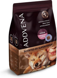 ADDVENA Boosted by Superfoods Junior Hundefutter für mittelgroße und große Hunde Getreidefrei mit hohem Fleischanteil 2,5kg - 2,5 kg – Bild 1 von 1