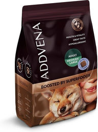Produktbild von ADDVENA Boosted by Superfoods Trockenfutter für Hunde Adult Mittelgroße und Große Rassen Getreidefrei 2,5kg - 2,5 kg