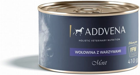 Produktbild von ADDVENA Hund Nassfutter Rind mit Gemüse Stückchen in Sauce Adult Getreidefrei 410g - 410 g