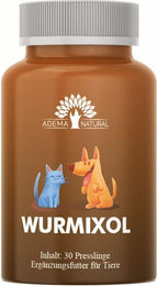 Adema Natural Wurmixol Wurm Presslinge Futterzusatzmittel zur Verdauungshilfe für alle Altersstufen und Größen – Bild 1 von 3