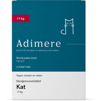Produktbild von Adimere Spot-On gegen Flöhe und Zecken für Katzen Kitten 6 Pipetten